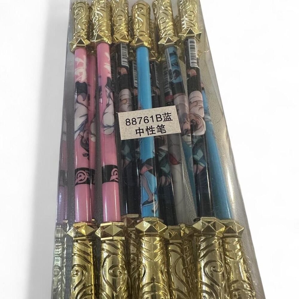 ScissorSeven Anime Novelty Gel Pen 12-Piece Factory Lot (Blue Ink)